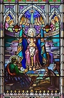 Vetrata delle Litanie della Vergine nella cattedrale di Trois-Rivières