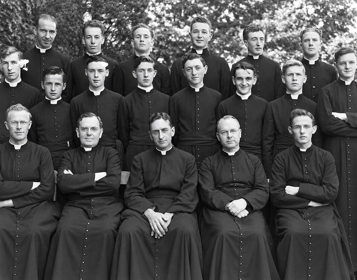 Gruppo di seminaristi nel 1947